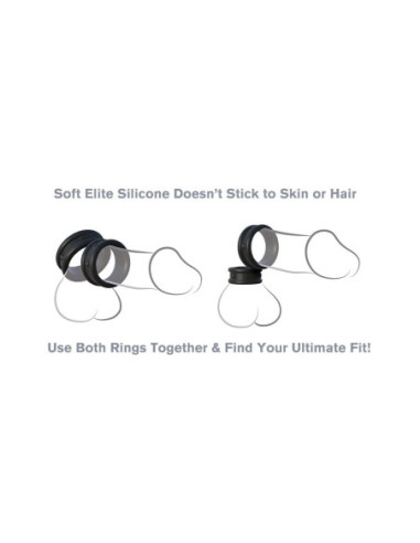 FANTASY C-RINGZ MAX-WIDTH SILICONE RINGS BLACK