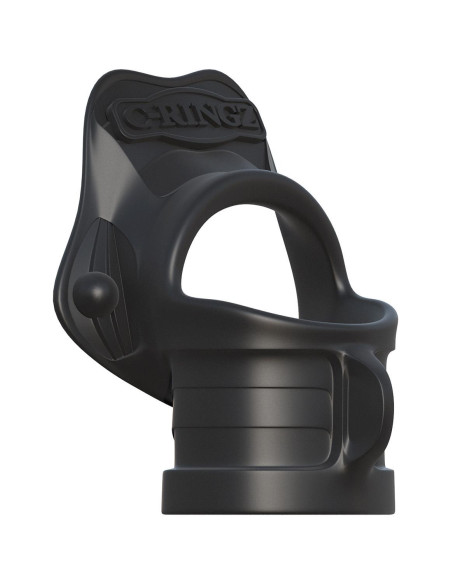FANTASY C-RINGZ ROCK HARD RING & BALL-STRETCHER BLACK