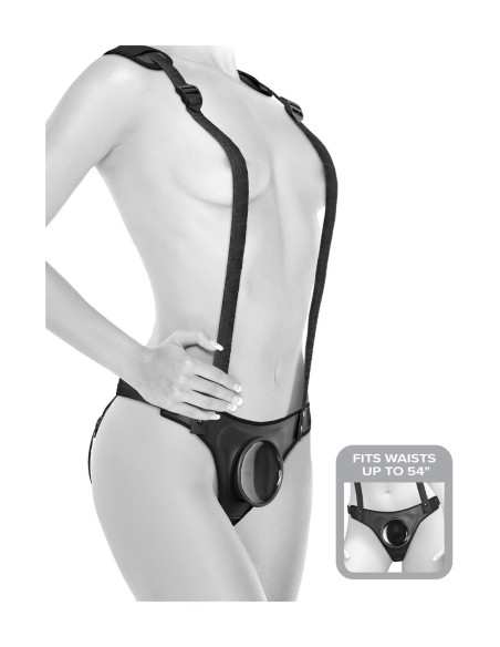 BODY DOCK STRAP-ON SUUSPENDERS BLACK