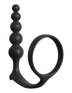 ANAL FANTASY COLLECTION ASS-GASM COCKRING ANAL BEADS BLACK