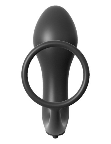 ANAL FANTASY COLLECTION ASS-GASM COCKRING VIBRATING PLUG BLACK