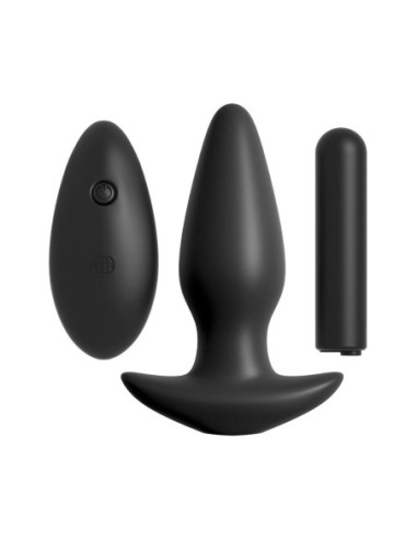 ANAL FANTASY COLLECTION COLLECTION REMOTE CONTROL SILICONE PLUG BLACK
