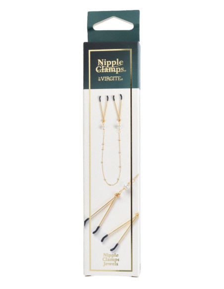 VIRGITE NIPPLE CLAMPS WITH CHAIN AND BEADS