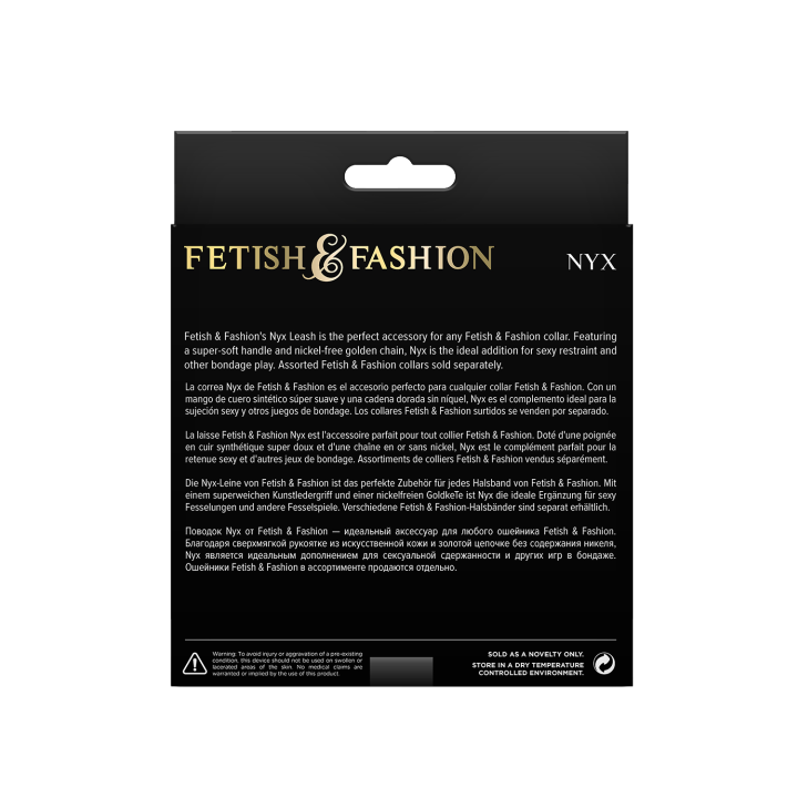 FETISH & FASHION NYX LEASH BLACK
