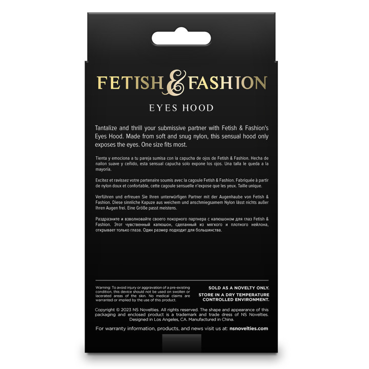 FETISH & FASHION EYES HOOD WHITE