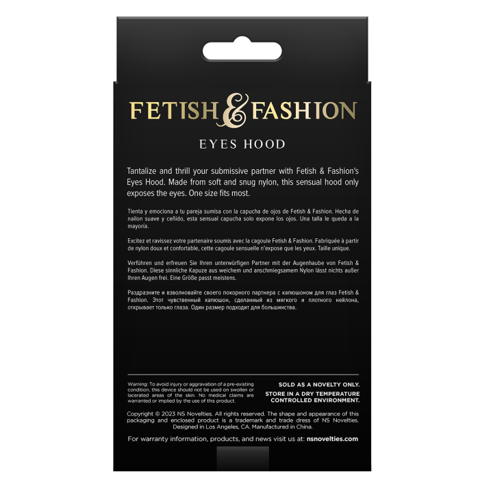 FETISH & FASHION EYES HOOD WHITE
