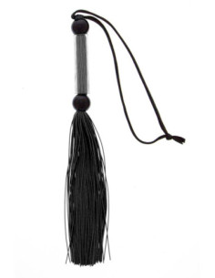 BLAZE SILICONE FLOGGER WHIP BLACK