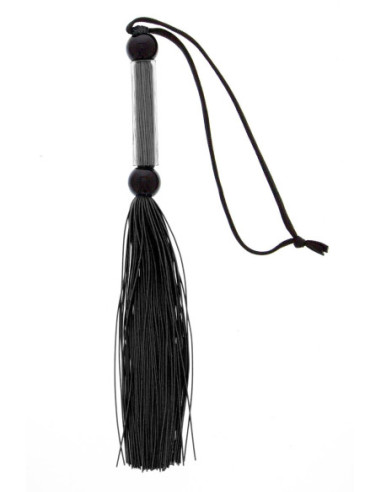 BLAZE SILICONE FLOGGER WHIP BLACK