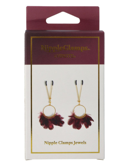 VIRGITE NIPPLE CLAMPS WITH FEATHERS