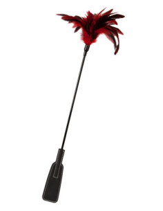 BLAZE FEATHER CROP BLACK/RED