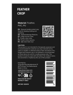 BLAZE FEATHER CROP BLACK/RED 2