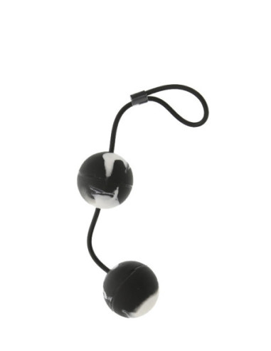 MARBILIZED DUO BALLS - BLACK
