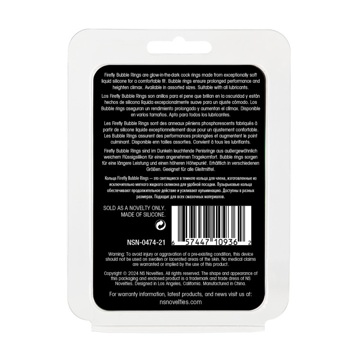 FIREFLY BUBBLE RING MEDIUM WHITE