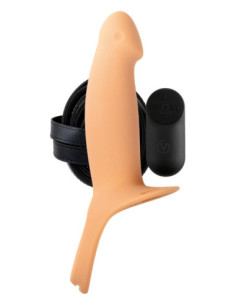 VIRGITE H4 VIBRATING HOLLOW STRAP H4 SIZE L FLESH