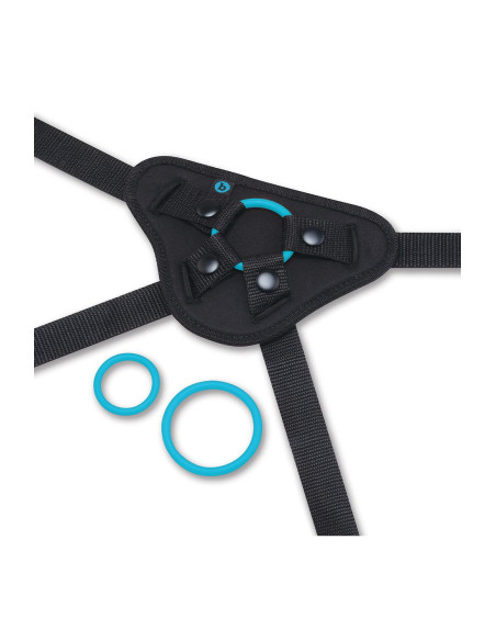 B-VIBE EVERY BODY STRAP-ON HARNESS SET WITH 6 INCH SILICONE DILDO PEG