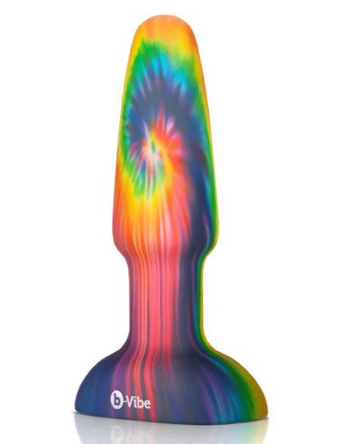 B-VIBE PEACE AND LOVE TIE DYE RIMMING PLUG