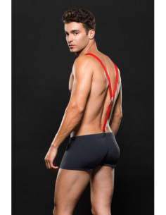 FIREMAN COSTUME 2PCS BLUE, L/XL 2