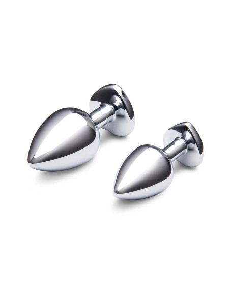 B-VIBE JEWEL HEART METAL BUTT PLUG TRAINING SET
