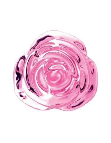 B-VIBE PINK ROSES GLASS BUTT PLUG TRAINING SET