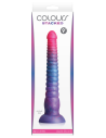 COLOURS STACKED 9 INCH DILDO PINK/BLUE