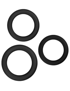 RENEGADE 3PC SLIM RINGS BLACK