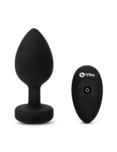 B-VIBE VIBRATING JEWEL PLUG XXL BLACK
