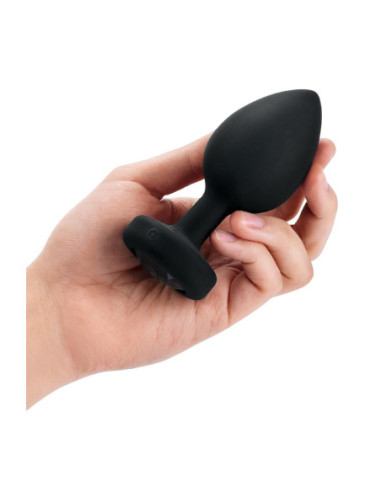B-VIBE VIBRATING JEWEL PLUG XXL BLACK