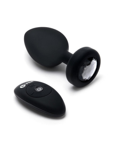 B-VIBE VIBRATING JEWEL PLUG XXL BLACK