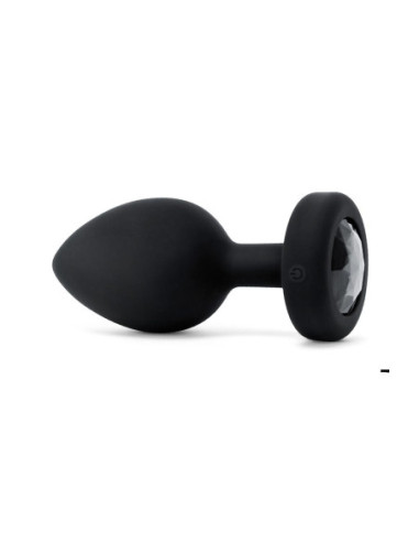 B-VIBE VIBRATING JEWEL PLUG XXL BLACK