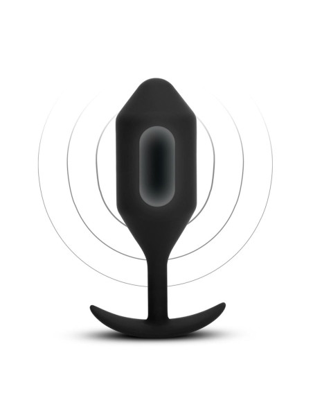 B-VIBE VIBRATING SNUG PLUG 5 BLACK
