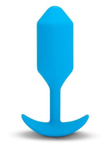 B-VIBE VIBRATING SNUG PLUG 3 BLUE