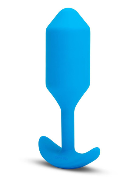 B-VIBE VIBRATING SNUG PLUG 3 BLUE
