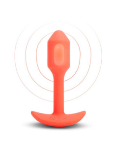 B-VIBE VIBRATING SNUG PLUG 1 ORANGE
