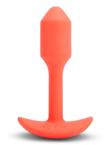 B-VIBE VIBRATING SNUG PLUG 1 ORANGE