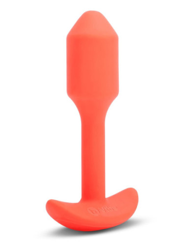 B-VIBE VIBRATING SNUG PLUG 1 ORANGE