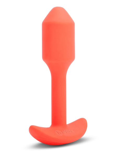 B-VIBE VIBRATING SNUG PLUG 1 ORANGE