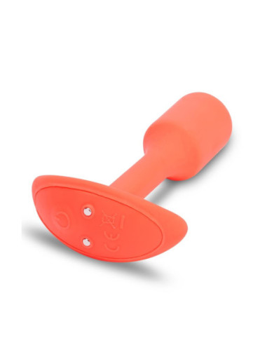B-VIBE VIBRATING SNUG PLUG 1 ORANGE