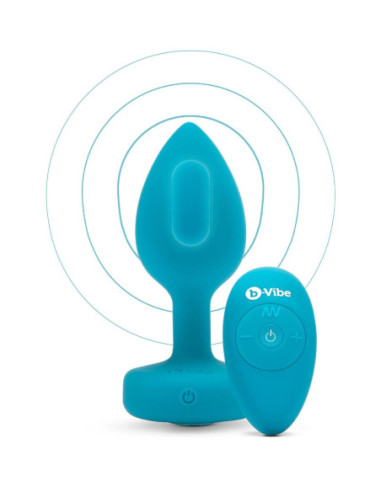 B-VIBE VIBRATING JEWEL PLUG S/M TEAL