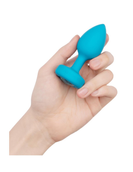 B-VIBE VIBRATING JEWEL PLUG S/M TEAL