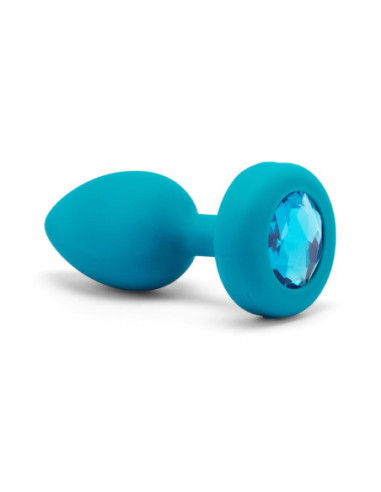 B-VIBE VIBRATING JEWEL PLUG S/M TEAL