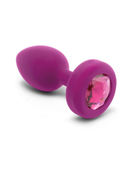 B-VIBE VIBRATING JEWEL PLUG S/M FUCHSIA