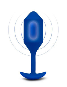 B-VIBE VIBRATING SNUG PLUG 4 NAVY