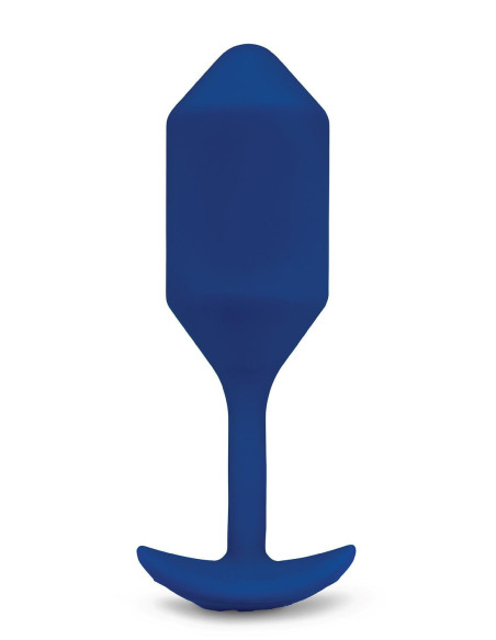 B-VIBE VIBRATING SNUG PLUG 4 NAVY