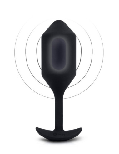 B-VIBE VIBRATING SNUG PLUG 4 BLACK