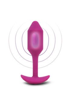 B-VIBE VIBRATING SNUG PLUG 2 ROSE