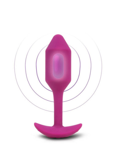 B-VIBE VIBRATING SNUG PLUG 2 ROSE