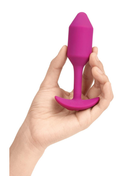 B-VIBE VIBRATING SNUG PLUG 2 ROSE