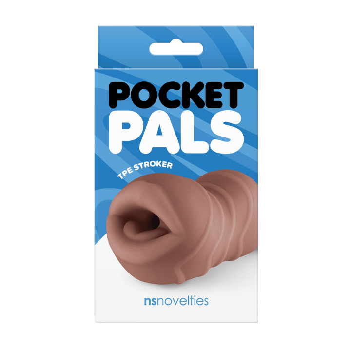POCKET PALS MOUTH STROKER BROWN