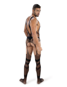 ENVY WEB OF LUST FISHNET OPEN CROTCH BODYSTOCKING, OS 2