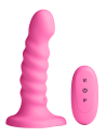 COLOURS RIBBED 5 INCH VIBRATING PINK